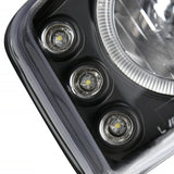 Coolstuffguru Compatible with GMC Yukon Denali Xl Dual Halo Projector Black Head Lights