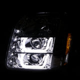 Coolstuffguru Compatible with GMC Yukon XL Denali 1500/2500 Chrome U-Halo LED Projector Headlights