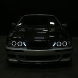 Coolstuffguru Compatible with Bmw E39 525I 530I 540I Halo Led Black Projector Headlights