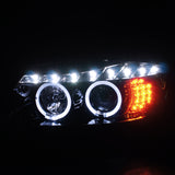 Coolstuffguru Compatible with BMW E90 3-Series Halo Led Glossy Black Projector Headlights