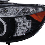 Coolstuffguru Compatible with BMW E90 3-Series Halo Led Glossy Black Projector Headlights