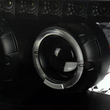 Coolstuffguru Compatible with Ford Escape Dual Halo Black Smoke Projector Headlights Pair w/ LED DRL Strips