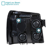 Coolstuffguru Compatible with/Replacement for Cadillac Escalade Black Smoke Halo Projector Headlights Pair Left+Right