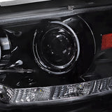 Coolstuffguru Compatible with Mitsubishi Lancer EVO X 10 Glossy Black R8 Style LED Projector Headlights