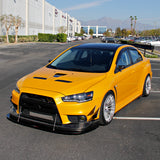 Coolstuffguru Compatible with Mitsubishi Lancer EVO X 10 Black R8 Style LED Projector Headlights