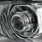 Coolstuffguru Compatible with Ford F150 Lincoln Mark LT Retrofit Chrome Clear Projector Headlights