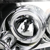 Coolstuffguru Compatible with Ford F150 Chrome Clear Led Halo Projector Headlights