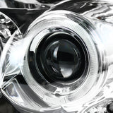 Coolstuffguru Compatible with Ford F150 Chrome Clear Led Halo Projector Headlights