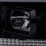 Coolstuffguru Glossy Black Housing Smoke Lens LED Bar Projector Headlights Compatible with Ford F150 2004-2008, 06-08 Lincoln Mark LT, L+R Pair Head Light Lamp Assembly