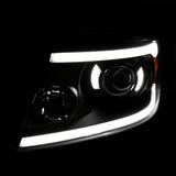 Coolstuffguru Black Housing Clear Lens LED Strip Tube Projector Headlights Compatible with Ford F-150 2004-2008