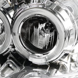 Coolstuffguru Compatible with Ford F150 Chrome Halo LED Projector Headlights Pair