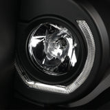 Coolstuffguru Black Clear LED U-Halo Rims Projector Headlights Lamps Compatible with 2009-2014 Ford F150