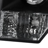 Coolstuffguru Compatible with Ford F150 Pickup Dual Halo LED Projector Headlights Black