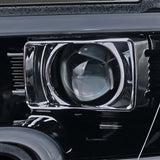 Coolstuffguru Glossy Black Smoke Projector Headlights w/ LED Bar Compatible with 2015-2017 Ford F150