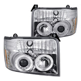 Coolstuffguru Compatible with Ford F150 Bronco Chrome Clear Projector Head Lights