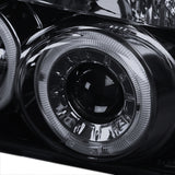 Coolstuffguru Compatible with Ford Bronco F150 F250 F-150 F-250 Smoked Halo Projector Head Lights