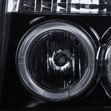 Coolstuffguru Compatible with Ford Bronco F150 F250 F-150 F-250 Smoked Halo Projector Head Lights