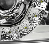 Coolstuffguru Compatible with Ford F150 Expedition Euro Chrome Clear LED Projector Headlights Pair