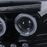 Coolstuffguru Compatible with Glossy Black 97-03 F150 Dual Halo Projector Headlights+Led Drl Driving Fog L