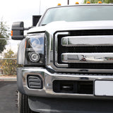 Coolstuffguru Compatible with Ford F250 F350 F450 F550 Super Duty Pickup Black LED Halo Projector Headlights