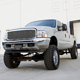 Coolstuffguru Compatible with Ford F250 F350 Led Chrome Clear Projector Halo Head Lights