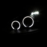 Coolstuffguru Compatible with Ford Focus Led Halo Chrome Clear Projector Head Lights