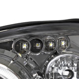 Coolstuffguru Compatible with Ford Focus Led Halo Chrome Clear Projector Head Lights