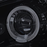 Coolstuffguru Compatible with Ford Focus Glossy Black Led Dual Halo Smoked Lens Projector Headlights