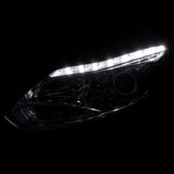 Coolstuffguru Compatible with Ford Focus Chrome LED Signal Strip Bar Projector Headlights