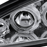 Coolstuffguru Compatible with Pontiac Grand Am LED Halo Projector Headlights Chrome