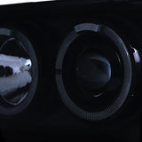 Coolstuffguru Compatible with Grand Cherokee Black Smoke Halo Projector H3 HID 6000K Headlights Kit