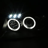 Coolstuffguru Compatible with Jeep Grand Cherokee Black Halo Led Projector Head Lights