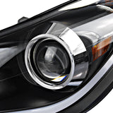 Coolstuffguru Compatible with Hyundai Elantra 4Dr Sedan Black Projector Headlights LED Light Strip