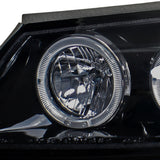 Coolstuffguru Compatible with Chevy Impala Smoked Lens Dual Halo Projector Head Lights