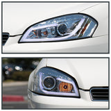 Coolstuffguru Compatible with Chevy Impala Monte Carlo Chrome LED Strip Bar Projector Headlights