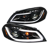 Coolstuffguru Compatible with Chevy Impala Monte Carlo LED Jet Black Projector Headlights+Signal Lamps