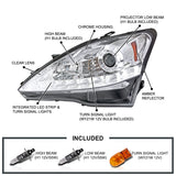 Coolstuffguru Compatible with Lexus Is250 Is350 SMD LED Signal Projector Headlights Lamps Clear 06 07 08 09