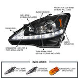 Coolstuffguru Compatible with Lexus Is250 Is350 SMD LED Signal Projector Headlights Lamps Black 06 07 08 09