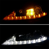 Coolstuffguru Compatible with Lexus Is250 Is350 SMD LED Signal Projector Headlights Lamps Black 06 07 08 09