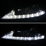 Coolstuffguru Black Sequential LED Signal Projector Headlights Compatible with 2006-2009 Lexus IS250 IS350