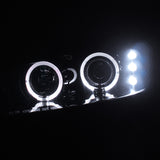 Coolstuffguru Compatible with Dodge Intrepid Es R/T Se Sxt Dual Halo Led Projector Headlights Smoked