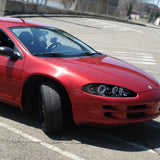 Coolstuffguru Compatible with Dodge Intrepid Es R/T Se Sxt Dual Halo Led Projector Headlights Smoked