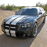 Coolstuffguru Compatible with Dodge Magnum Srt Led Black Halo Projector Head Lights