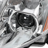 Coolstuffguru Compatible with Nissan Maxima Chrome Projector Headlights Lamp+Black Front Hood Grille Grill