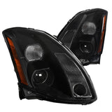 Coolstuffguru Compatible with Nissan Maxima Black Clear Projector Headlights Pair