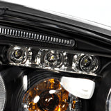 Coolstuffguru Compatible with Chevy Malibu Led Black Projector Head Lights