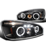 Coolstuffguru Compatible with Chevy Malibu Led Black Projector Head Lights