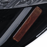 Coolstuffguru Compatible with Chevy Malibu Glossy Black LED Strip Bar Projector Headlights+LED Signal Lamps