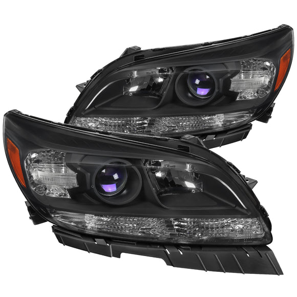 Coolstuffguru Compatible with 13-15 Chevrolet Malibu Black Projector Headlights