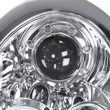 Coolstuffguru Compatible with Mini Cooper Chrome Clear Halo Projector Head Lights